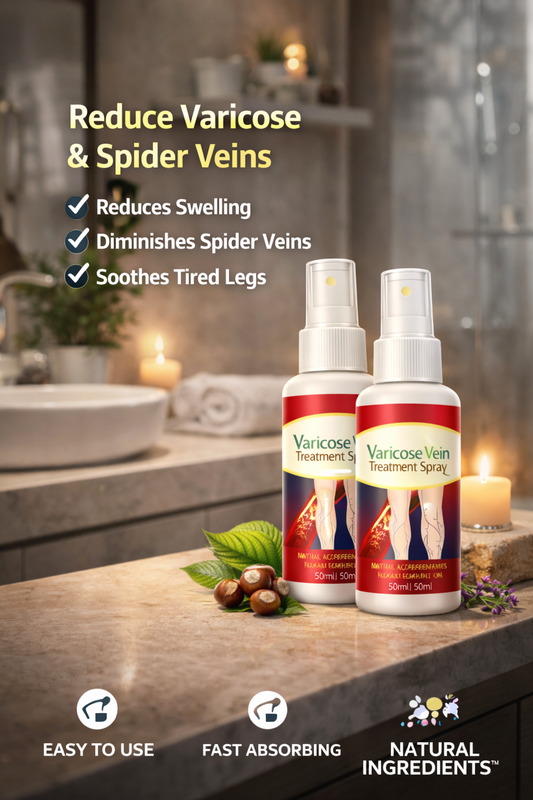 VeinRelief™ Advanced Varicose Vein Treatment Spray - Natural Relief Formula (Pack of 2)